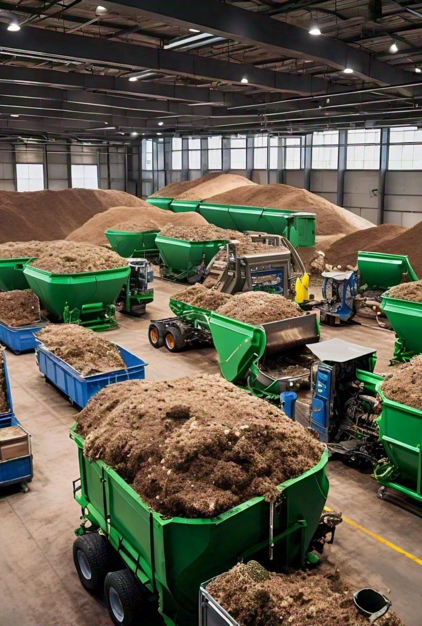 image of greencycle truck for collecting waste